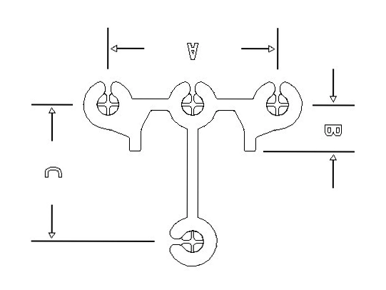 Estribo palanque em H